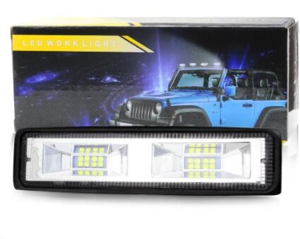 汽车摩托车工作灯一字型 16LED 48W越野车射灯工程灯检修灯12/24v图3