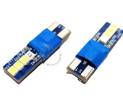 汽车动态LED车厢氛围灯新款一抹蓝室内阅读灯T10示宽灯动态蓝变白图2