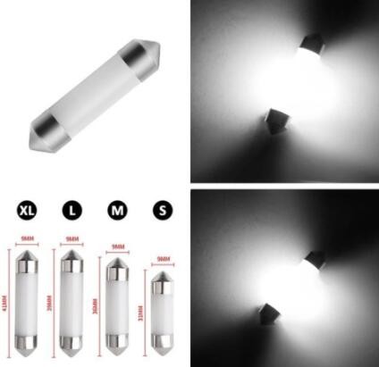 汽车LED阅读灯 车顶灯 双尖套管陶瓷31/36/39/41MM COB双尖灯 C5W图2