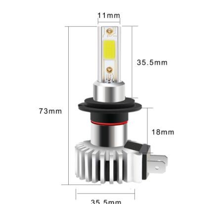 汽车一体大灯D9 H4 H7 9005 9006 H1 H3 LED前雾灯60W 大灯前照灯图3