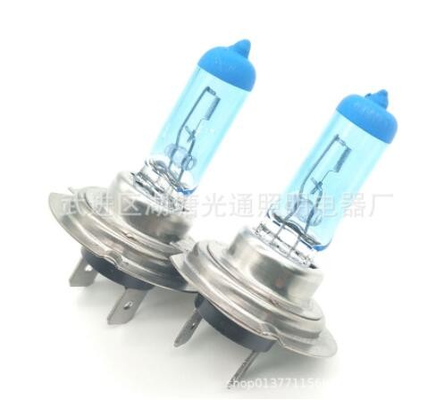 厂家直销 汽车前照灯泡 卤素灯泡 超长寿命超白光H7 12V100W图2
