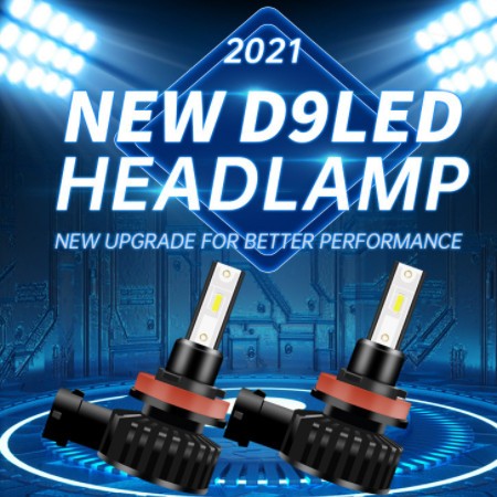 跨境 新款D9N汽车led大灯 直插式四面发光高亮汽车大灯led车灯图3