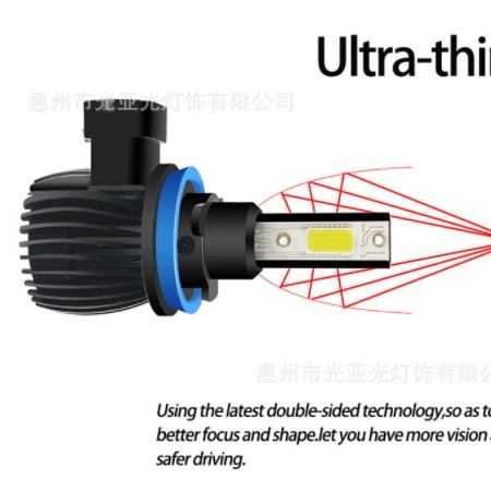 汽车LED雾灯D10 H8/H11前大灯/雾灯60W供外贸直批厂家可定制型号图3