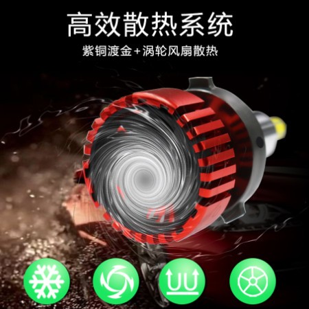 2020新款迷你LED360红色9005 9006 9012汽车LED灯6面发光可供外贸图3