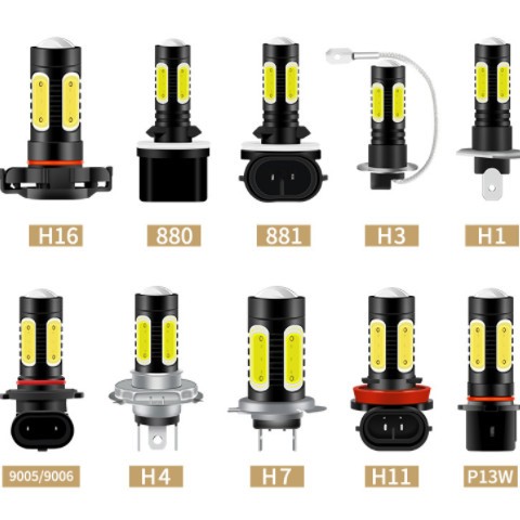 亚马逊爆款汽车led前雾灯大灯7.5W COB H11H8 H3 H7 H4 9006 9005图2