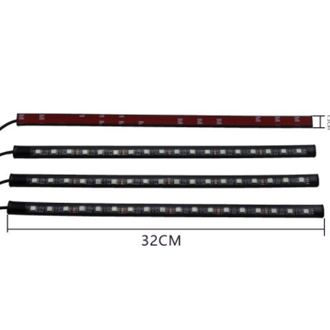厂家直销汽车LED脚底遥控声控气氛灯5050-18smd一拖四车内氛围灯图2