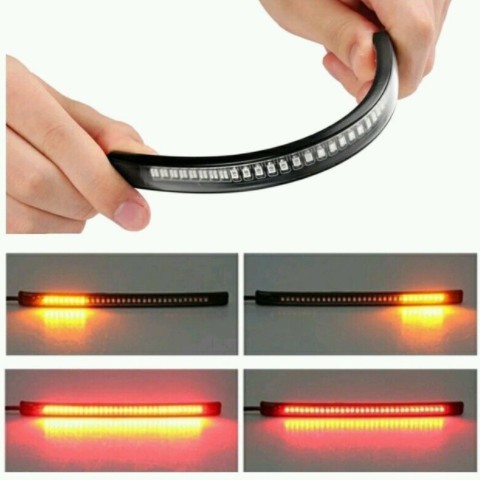 摩托车led 防水灯条 摩托车led转向灯 灯带套管 48SMD 倒车LED图3