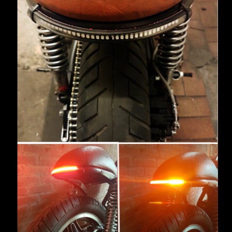 摩托车led 防水灯条 摩托车led转向灯 灯带套管 48SMD 倒车LED图2