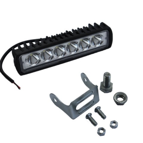 跨境专供汽车led一字排工作灯18w6灯摩托车越野车改装检修射灯图2