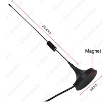 汽车磁铁底座收音天线 汽车通用AM/FM收音机天线 车载天线